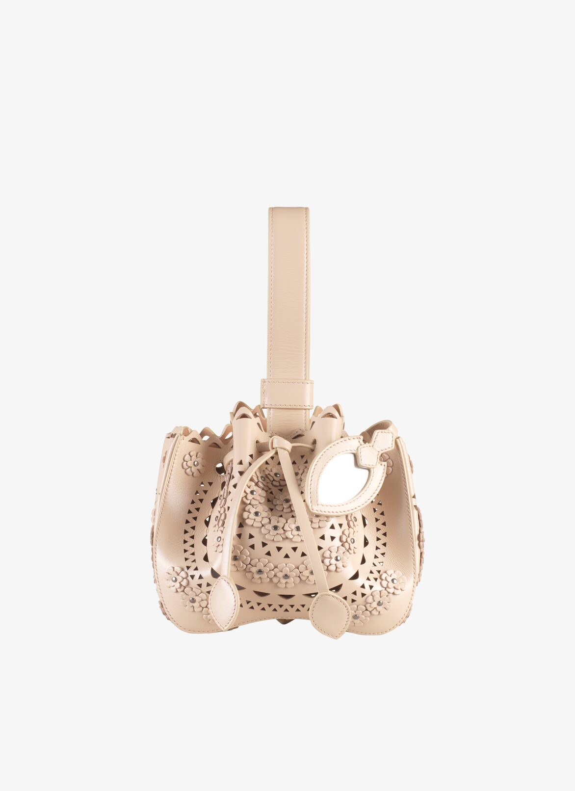 ROSEMARIE MINI CUIR LUX NEW VIENNE FLEUR BEIGE BIJOUX ALAÏA BEIGE  ROSEMARIE MINI CUIR LUX NEW VIENNE FLEUR BEIGE BIJOUX